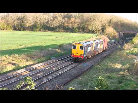 HD DRS 20304 20302 chopp past besford on 6v73 crewe-berkeley flasks 14/4/14