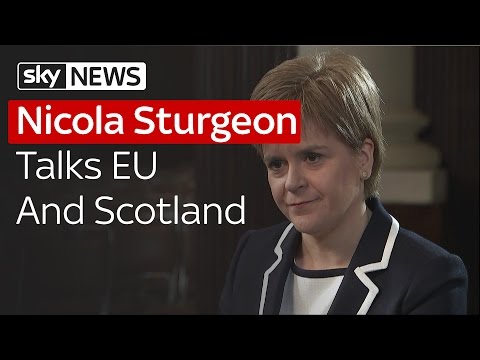 Nicola Sturgeon Talks EU Referendum And Scotland's View On Europe