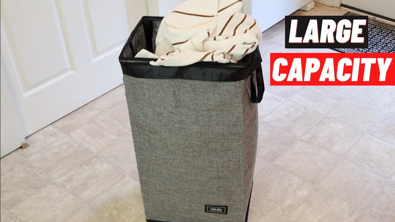 SOLEDI 100L Large Laundry Basket Review 2022 | Collapsable Laundry Hamper with Handles