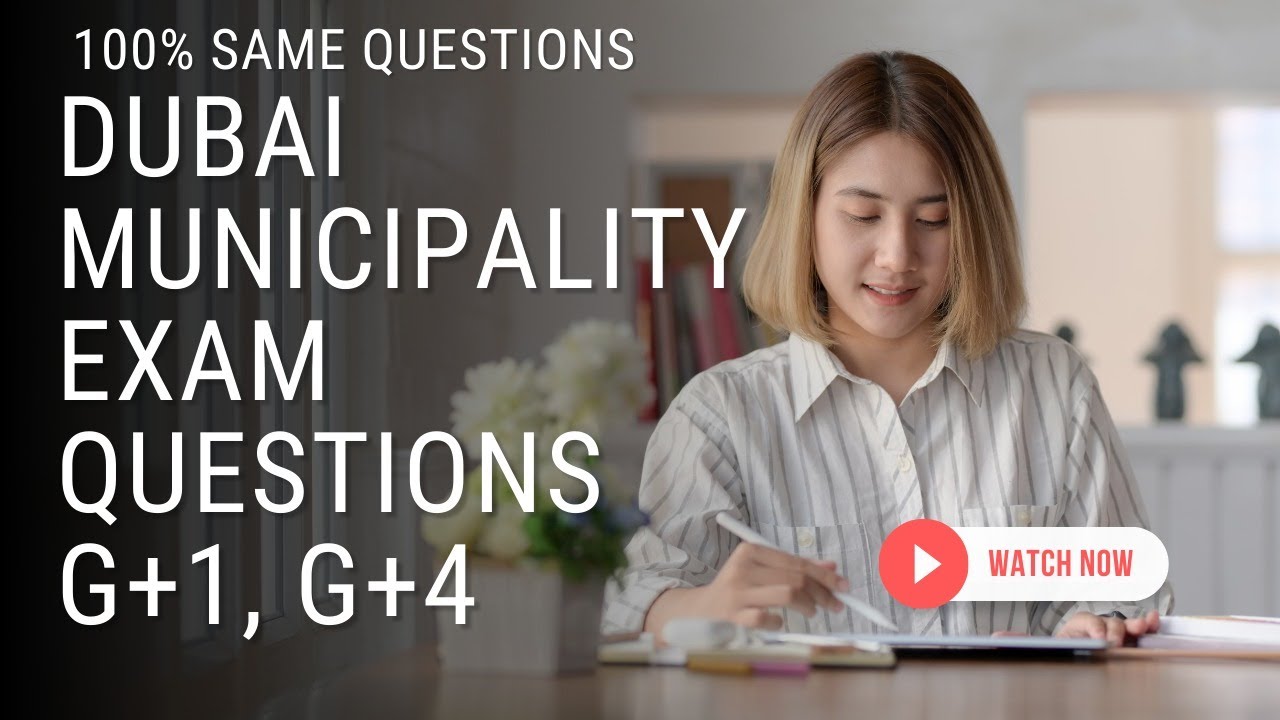 Dubai Municipality Civil Engineer Exam G+1, G+4 Questions and Answers | 100% Same #dubai #exam #uae