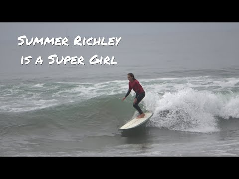 Summer Richley Longboarding at the Super Girl Surf Pro