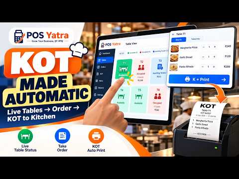 Automatic KOT: Table to Kitchen in 3 Taps