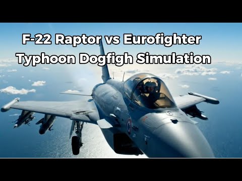 ✈️ F-22 Raptor vs Eurofighter Typhoon – Dogfight Simulation