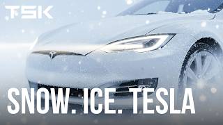 What Happens When You Drive a Tesla in -20°C and SNOW?