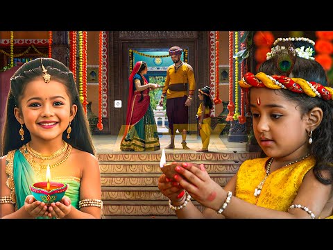 कान्हा ने राधा संग बनाई दिवाली | Yashomati Maiyaa Ke Nandlala | Shree Krishna Leela