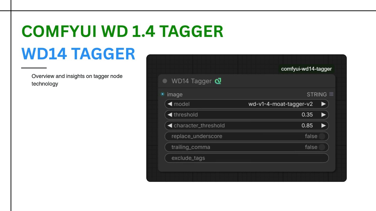 ComfyUI Node: WD14 Tagger