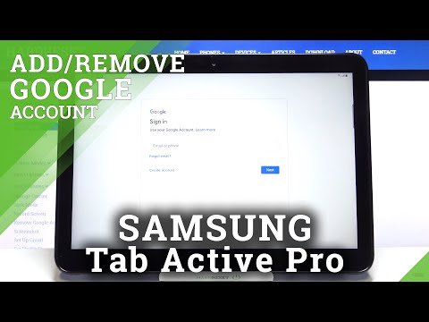 How to Add & Remove Google Account in SAMSUNG Galaxy Tab Active Pro – Manage Google Services