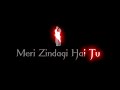 Meri Zindagi Hai Tu Whatsapp Status Jubin Nautiyal Mera Pehla Junoon Lofi Black Screen Status