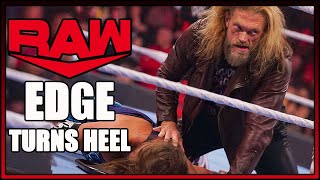 Edge Viciously Attacks AJ Styles On WWE RAW - Edge Heel Turn Reaction