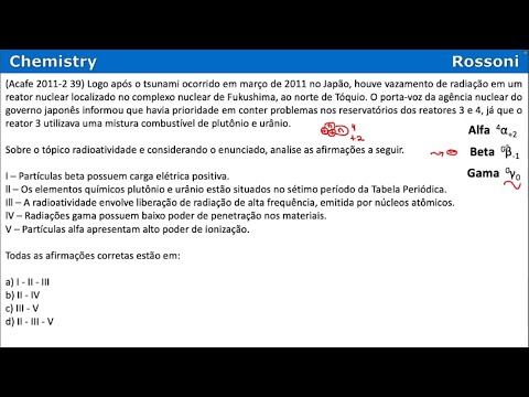ACAFE 2011-2 Q39 Medicina - Radioatividade
