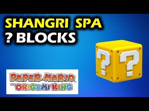 Shangri Spa: All ?-Block Locations | Paper Mario The Origami King Walkthrough