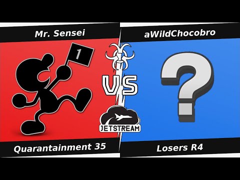 Quarantainment 35 Losers R4 - Mr. Sensei (Game&Watch) Vs. aWildChocobro (Random, Duck Hunt) - SSBU