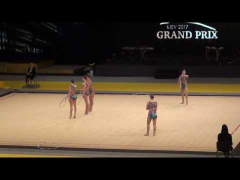 Latvia group routine. 5 Hoops. Deriugina Cup 2017