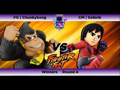 Flynn's Fighter Fest Season 4 WR4 - FG | Chunkykong (Donkey Kong)Vs CM | Seibrik (Mii Brawler)Ssbu
