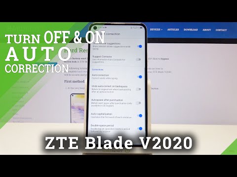 How to Enable Auto Correction in ZTE Blade v2020 – Find Keyboard Text Settings