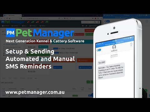 Setting Up and Sending SMSs in Pet Manager Kennel & Cattery Software