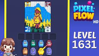 Pixel Flow Level 1631 Solution Walkthrough