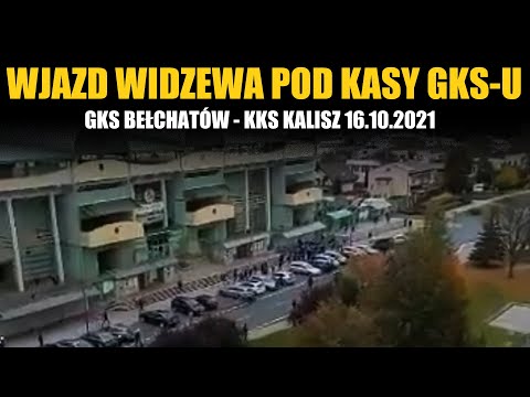Starcie Widzewa z kibicami GKS-u przed meczem GKS Bełchatów - KKS Kalisz 16.10.2021