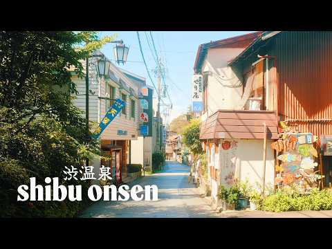 Shibu Onsen, Nagano · Charming Hot Spring Town in the Japanese Alps · 4K Walking Tour with Captions