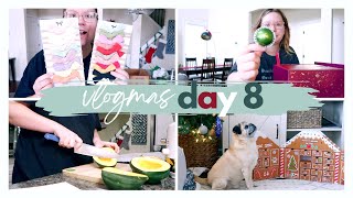 VLOGMAS DAY 8 | making salmon & acorn squash, working on tbr cards, finished the holiday swap