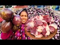 Giant Eggplant Tasty Beef Recipe In My Village Bangla Tal Begun Cow Meat Curry Perfect Beef Curry