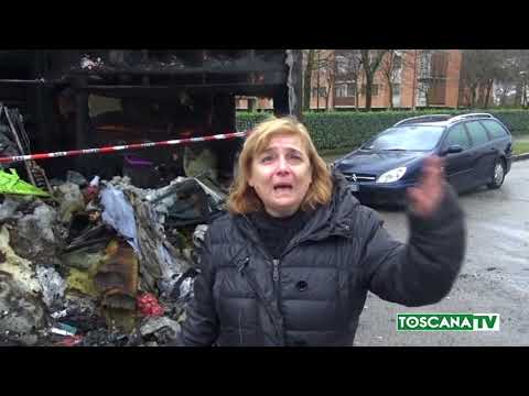 2018-01-19 PRATO - CAMPER BRUCIATO A NARNALI, DOPO IL DANNO LA BEFFA