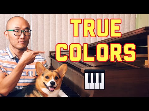 🔴How to Play “True Colors” (Easy Piano Lesson)