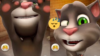 My talking tom cat jhulay laty howy enjoy funni cat