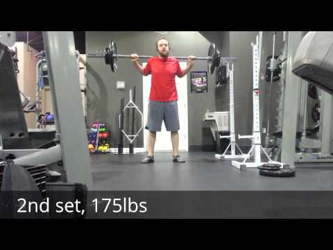 2014.01.14 Squat form check. 175lbs, 5 reps
