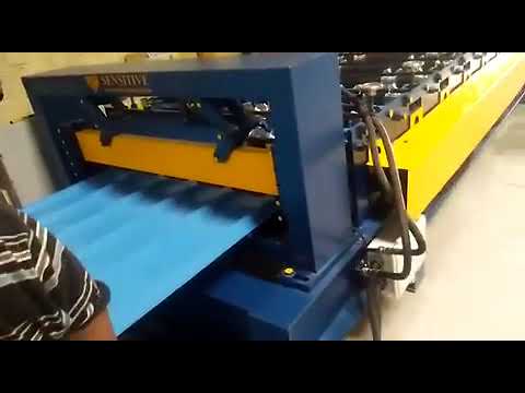 Mild Steel Semi-Automatic Roofing Sheet Roll Forming Machine, For Industrial, Capacity: 5-10 ton