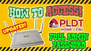 How to access PLDT Fibr full admin Updated 2019