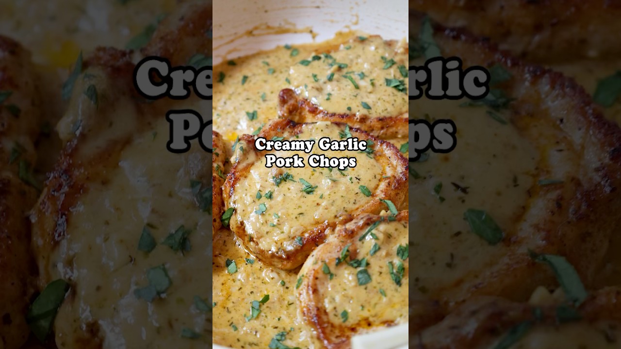 Pork Chops in Garlic Cream Sauce (Easy One-Pan)