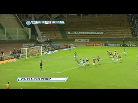 Gol de Pérez. Belgrano 1 - Estudiantes 0. Torneo Inicial 2012. Fecha 19. Fútbol Para Todos