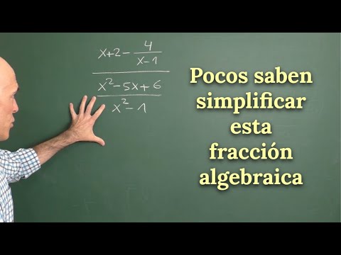 SIMPLIFICACIÓN DE LA FRACCIÓN ALGEBRAICA. Matemáticas Básicas