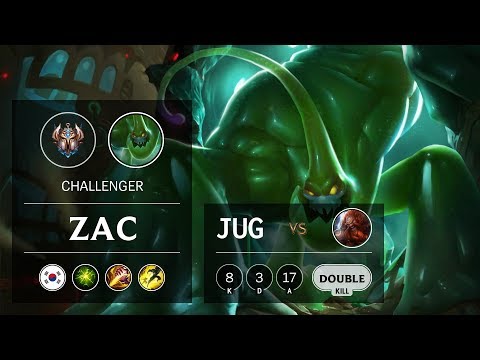 Zac Jungle vs Gragas - KR Challenger Patch 9.15