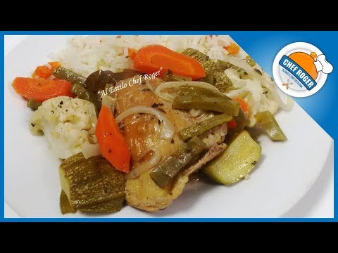 La mas sencilla y rica, receta de POLLO EN ESCABECHE | Chef Roger