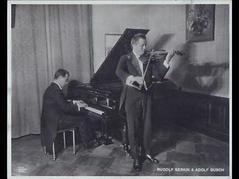 Adolf Busch & Rudolf Serkin: Schubert Fantasia, Brahms Sonata 1 & 2  (R.5 & 6 May 1931)