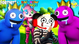 Rainbow Friends in Fornite with Combo Panda and Alpha Lexa!!