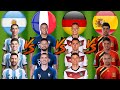 2022 Argentina 🆚 2018 France 🆚 2014 Germany 🆚 2010 Spain 🔥 Legend Trio Comparison 💪