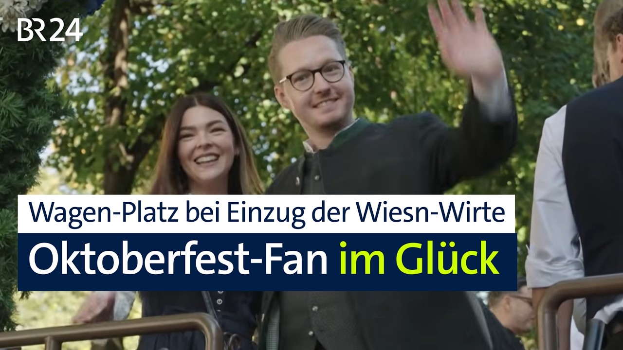 Auf der Kutsche von Wiesn-Wirt mit dabei: Oktoberfest-Traum wird wahr | Abendschau | BR24