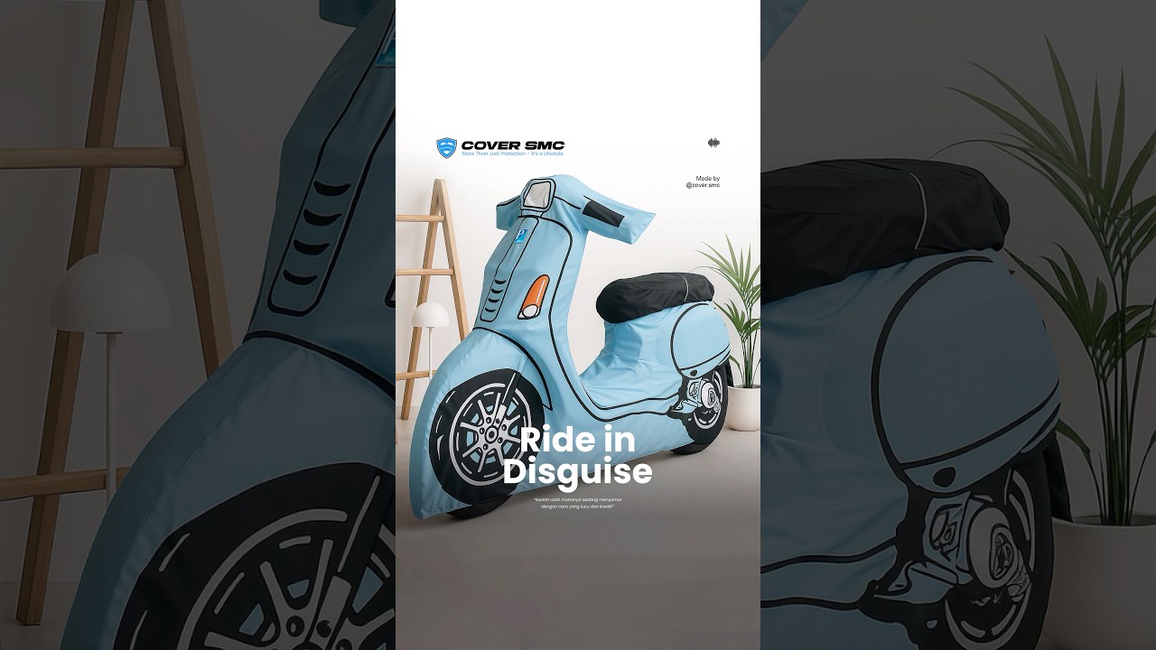 Cover Vespa Premium - Close to The real (Blue Sky) - COVERSMC!