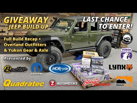 Last Chance to Enter the Wrangler Giveaway + Recap,  Overland Outfitters Bags & Yukon Gear & Axle