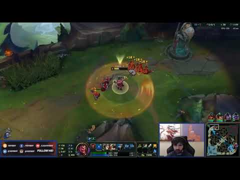 Voyboy as Darius vs Jax Top Patch 8.4 Ranked Gameplay