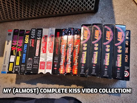 My (almost) COMPLETE KISS VHS collection! - Graham Strang Vlog #240