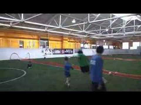 Indoor soccer in the Pilsen Industrial Corridor