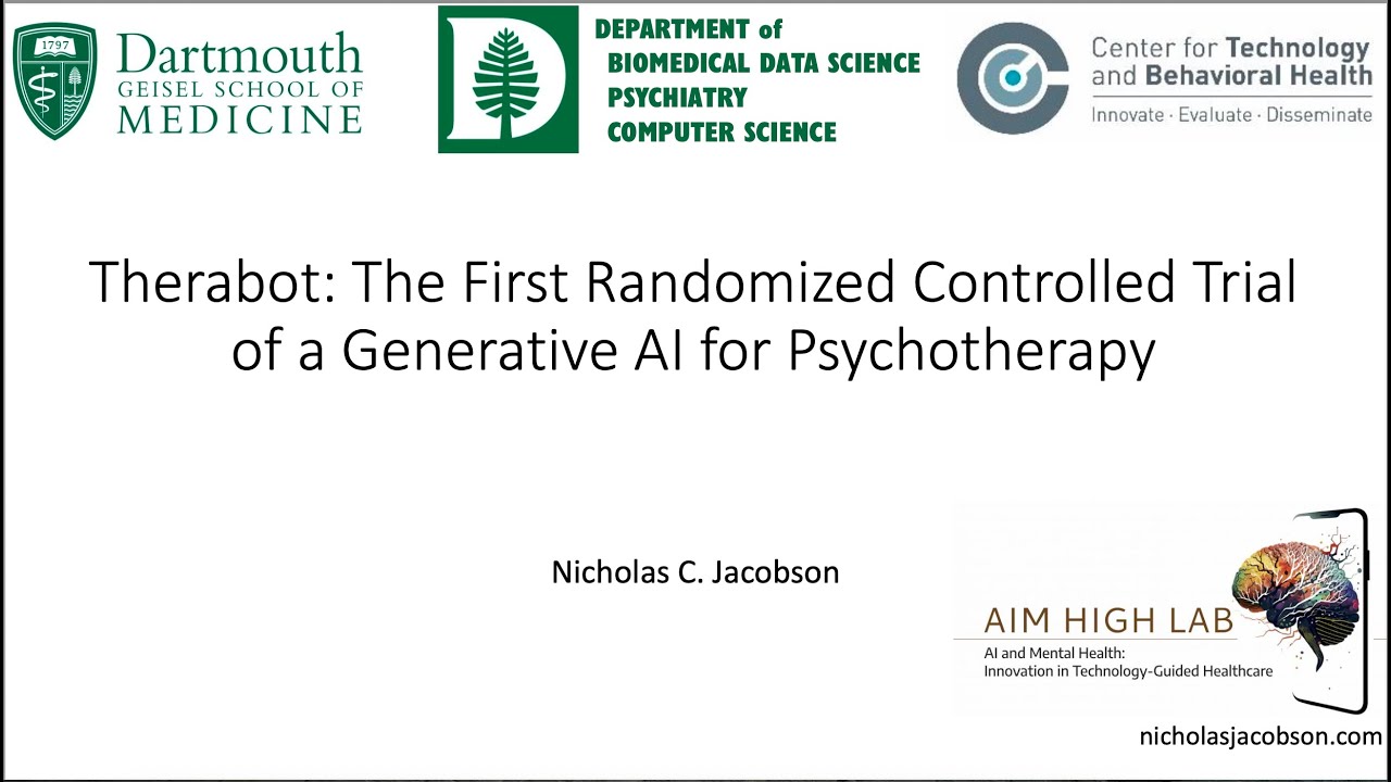 Therabot: The First Randomized Controlled Trial of a Generative AI for Psychotherapy