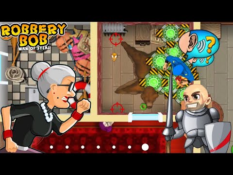 Robbery Bob summer camp : Knight's Armor Vs Hag Costume Use Tool Part 58
