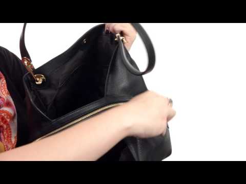 michael kors raven large shoulder tote brown