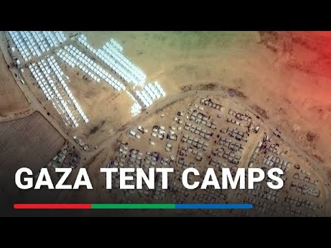 Satellite imagery shows surge of tent camps in Gaza