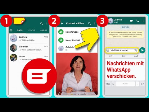 Eine Nachricht mit WhatsApp verschicken. Smartphone Training für Senior*innen Teil 45